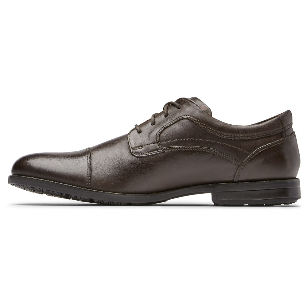 Rockport Mens Mykel Cap Toe - Oxfords Brown - FJA901257